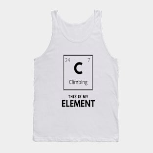 Funny chemical element climbig design Tank Top